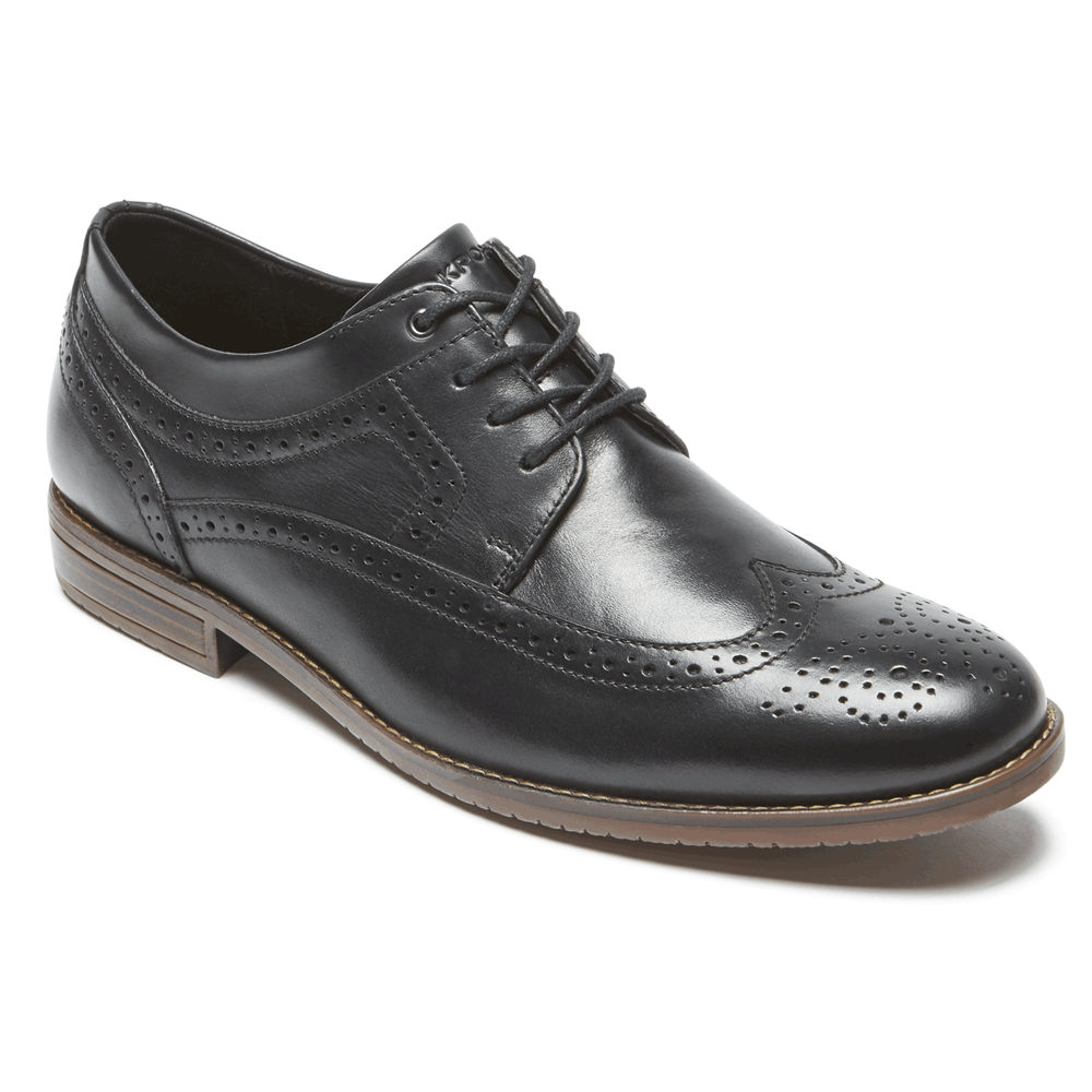Rockport Oxfords Herr Svarta - Style Purpose 3 Wingtip - NHFJT4128